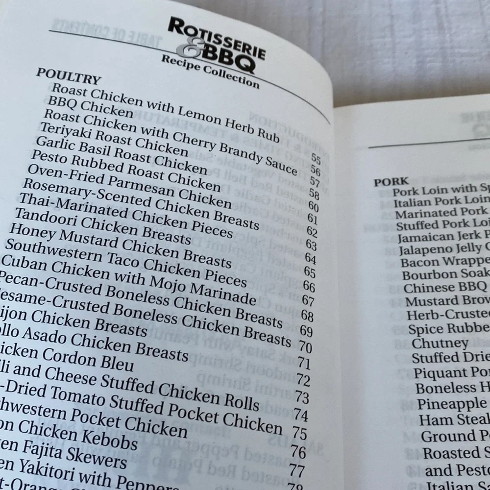 3/$22 - NWOT VTG Rotisserie & BBQ Recipe Collection by Ron Popeil