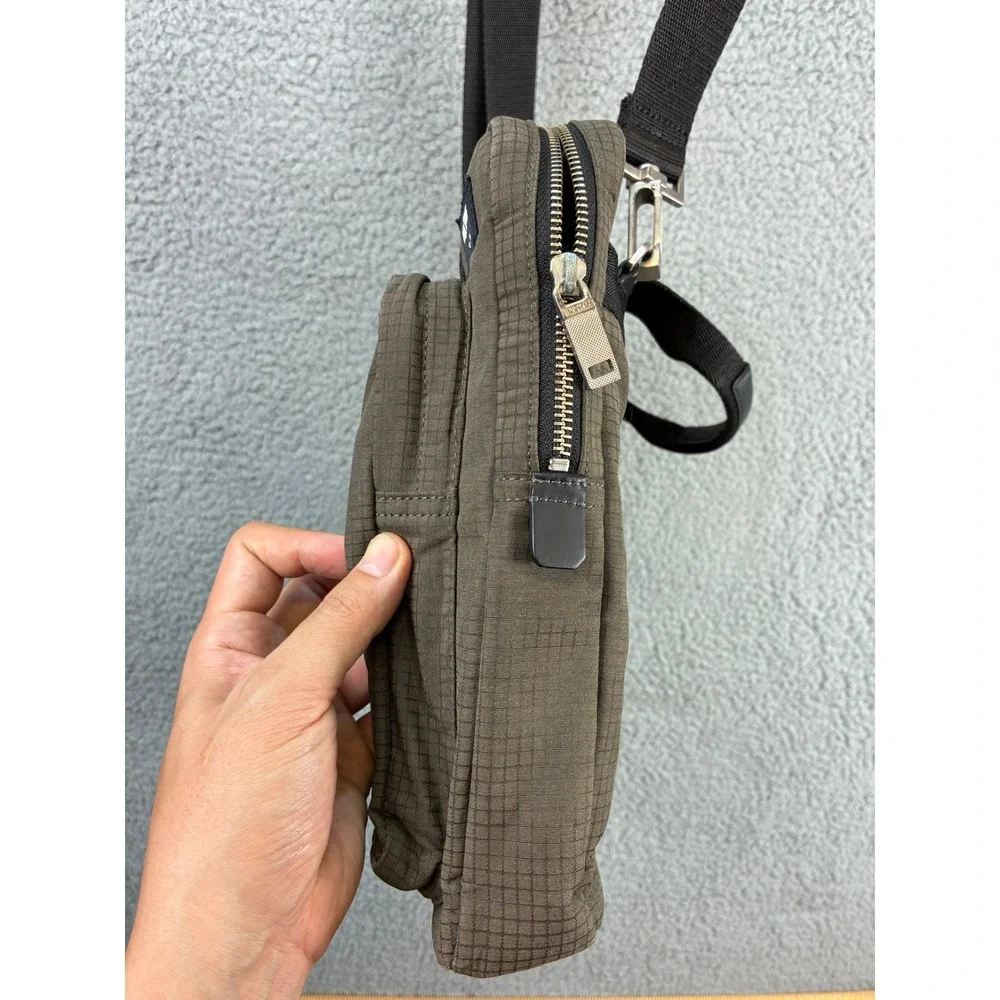 Jack Spade Briefcase Messenger Bag Mens Olive Green Nylon Laptop Commuter Work
