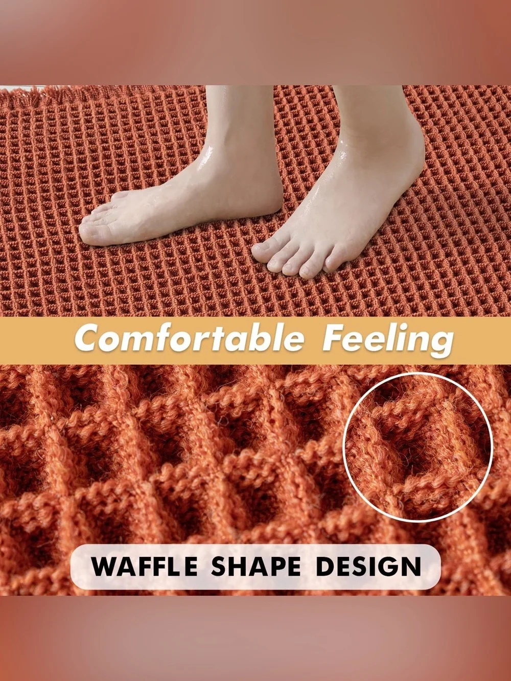 Miulee orange waffle