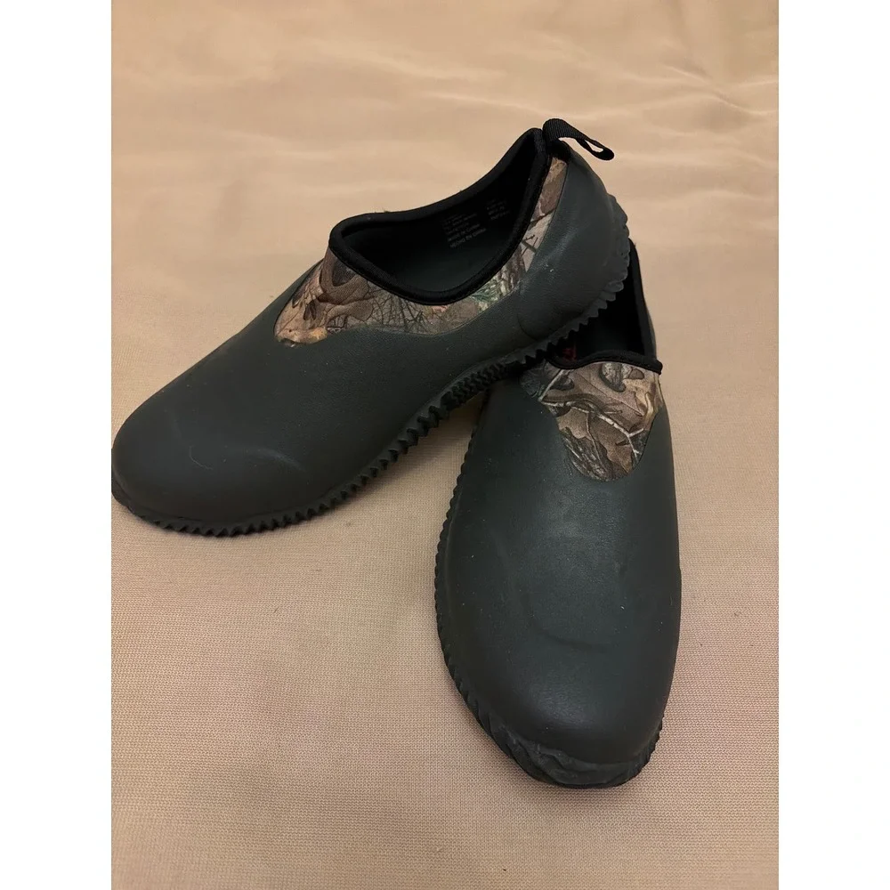 Habit Mens Realtree Xtra Camo All Weather Waterproof Slip On Black Sz 11 New