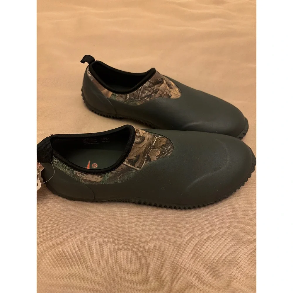 Habit Mens Realtree Xtra Camo All Weather Waterproof Slip On Black Sz 11 New