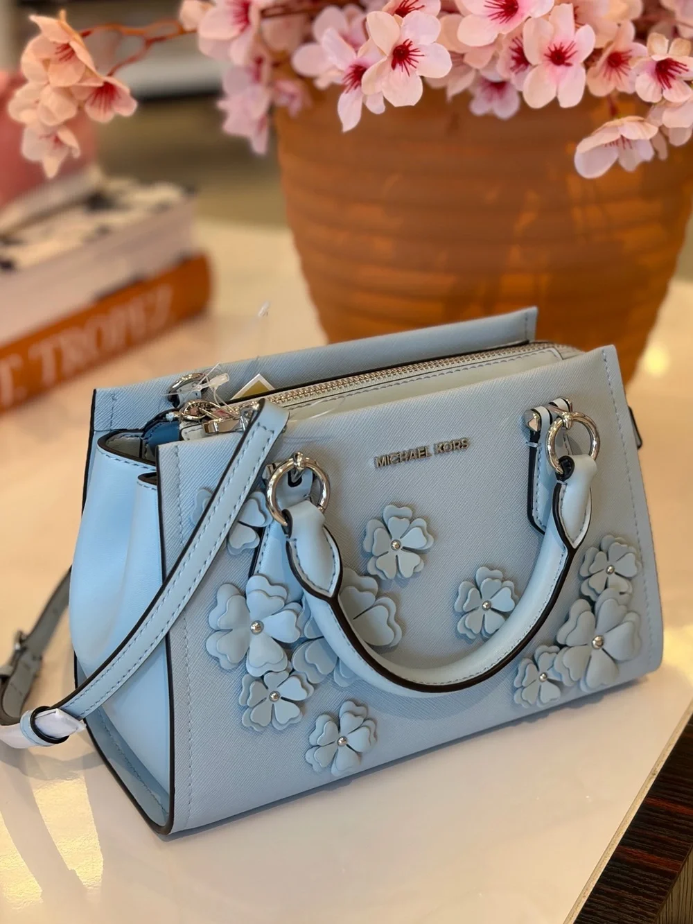MICHAEL KORS Marilyn Small Embellished Satchel Crossbody