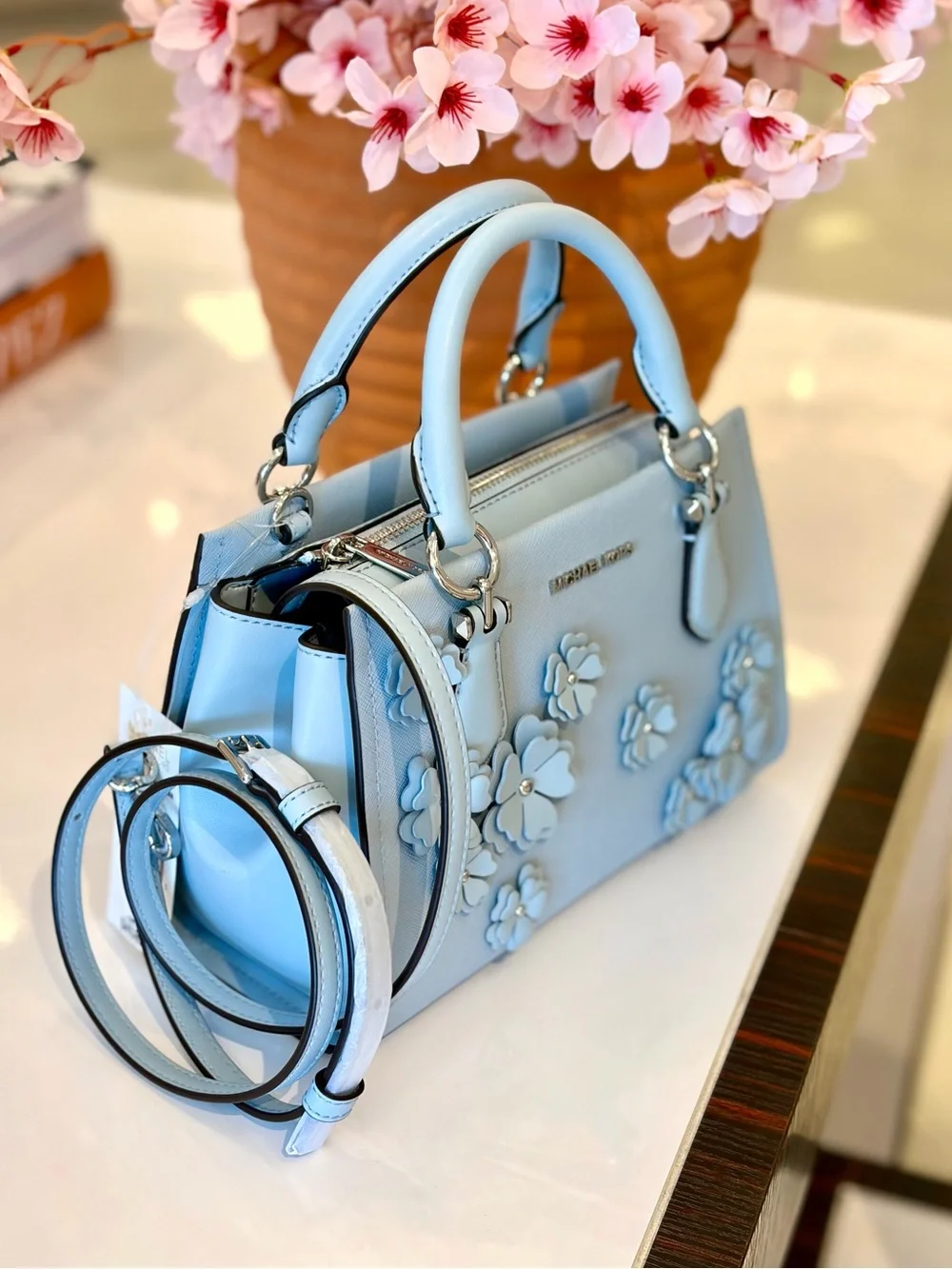 MICHAEL KORS Marilyn Small Embellished Satchel Crossbody