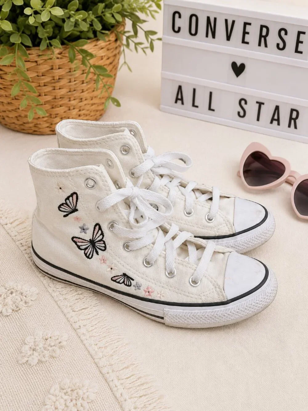 Converse Chuck Taylor All Star Butterfly High Top Sneakers Youth 3
