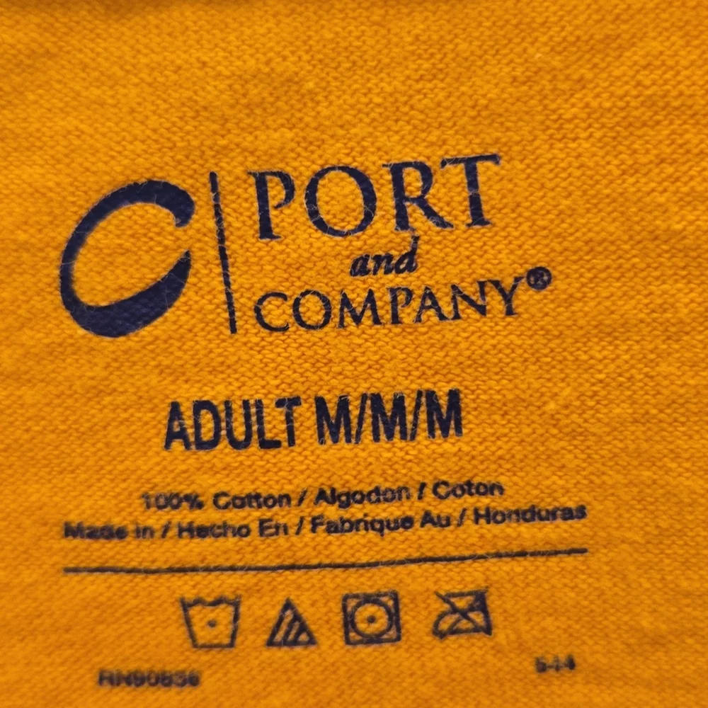 Port And Co Yellow T-Shirt TEAM LEVI 2016 M