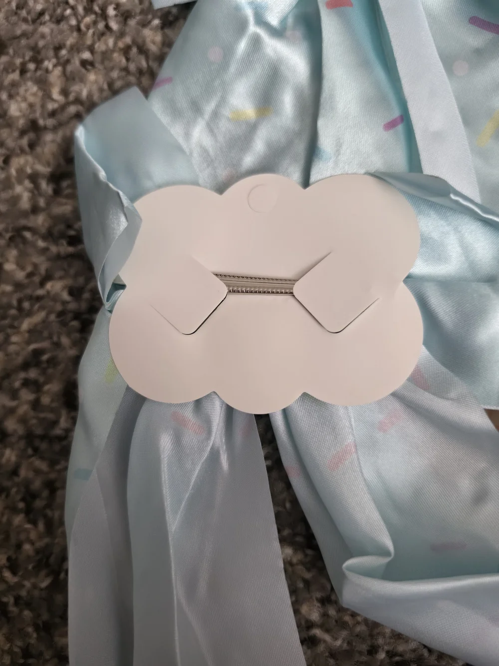 Light Blue Cupcake Bow Hair Clips for Kids