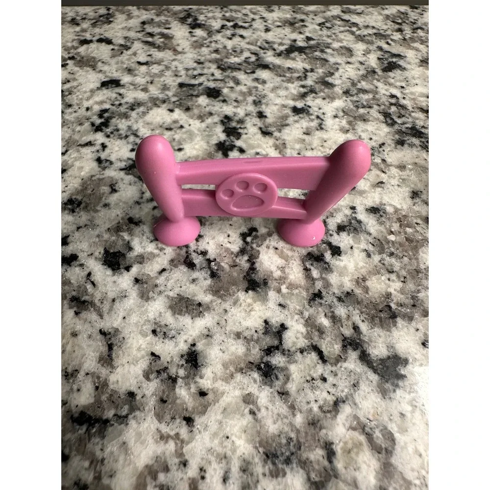Pink Dog‎ Paw Fence Miniature Dollhouse Toy Accessory Playset