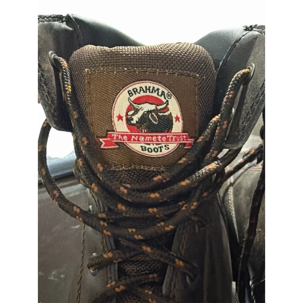 BRAHMA Men's Work Steel Toe Size‎ 11 Brown Leather Boot 28800794