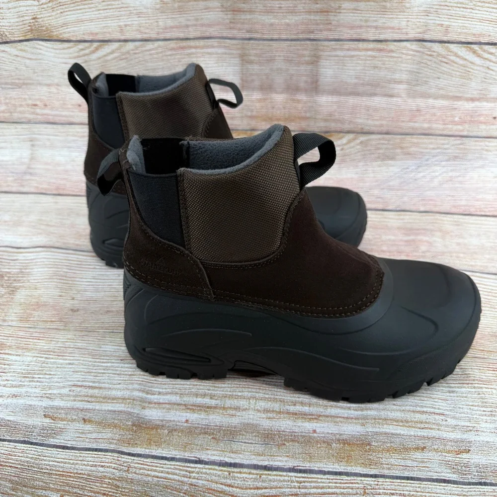 Staheekum Mens Yukon Brown Waterproof Winter Boots‎ Cold Rated -20F Size 8 NEW