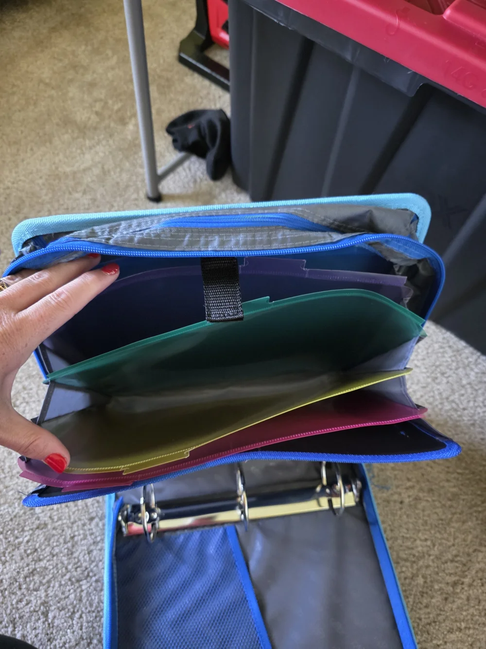 Blue Camo Men’s Messenger Bag - Portable Everyday Carry