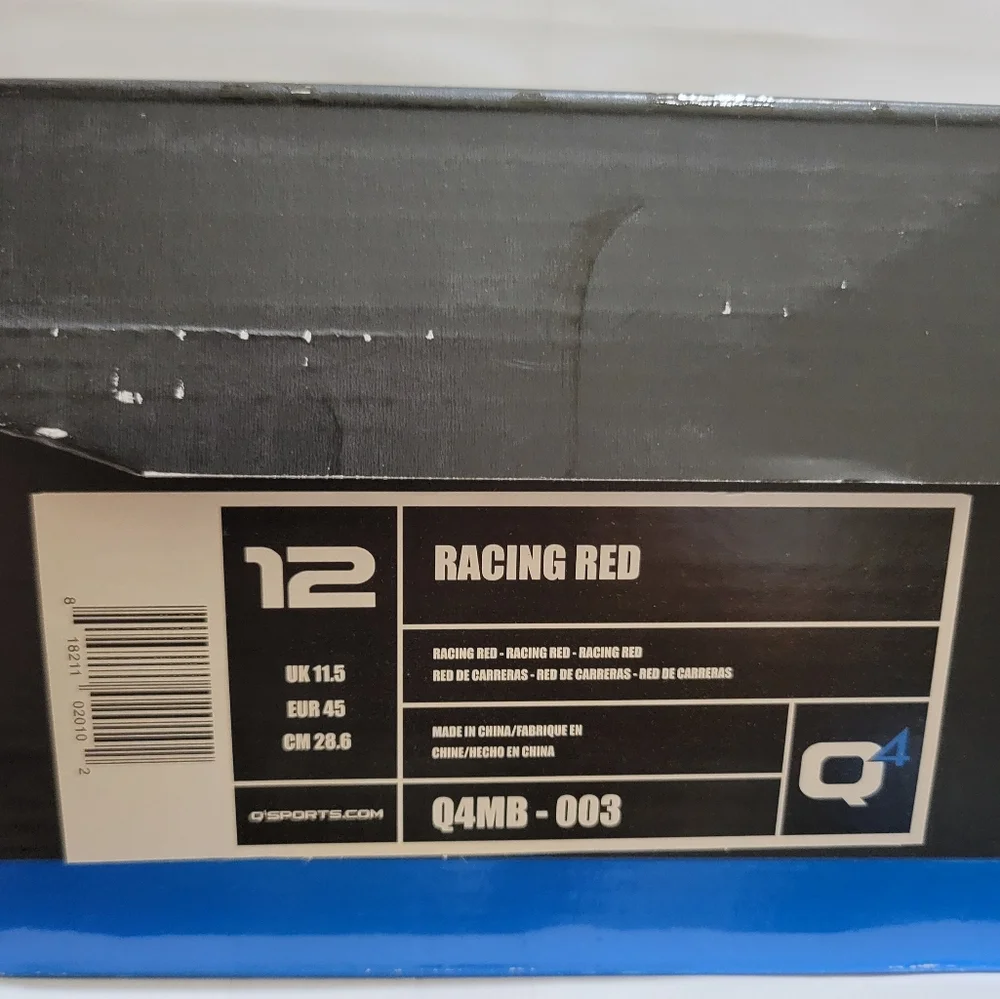 Q4 Basketball Racing‎ Red Sneaker Shoes