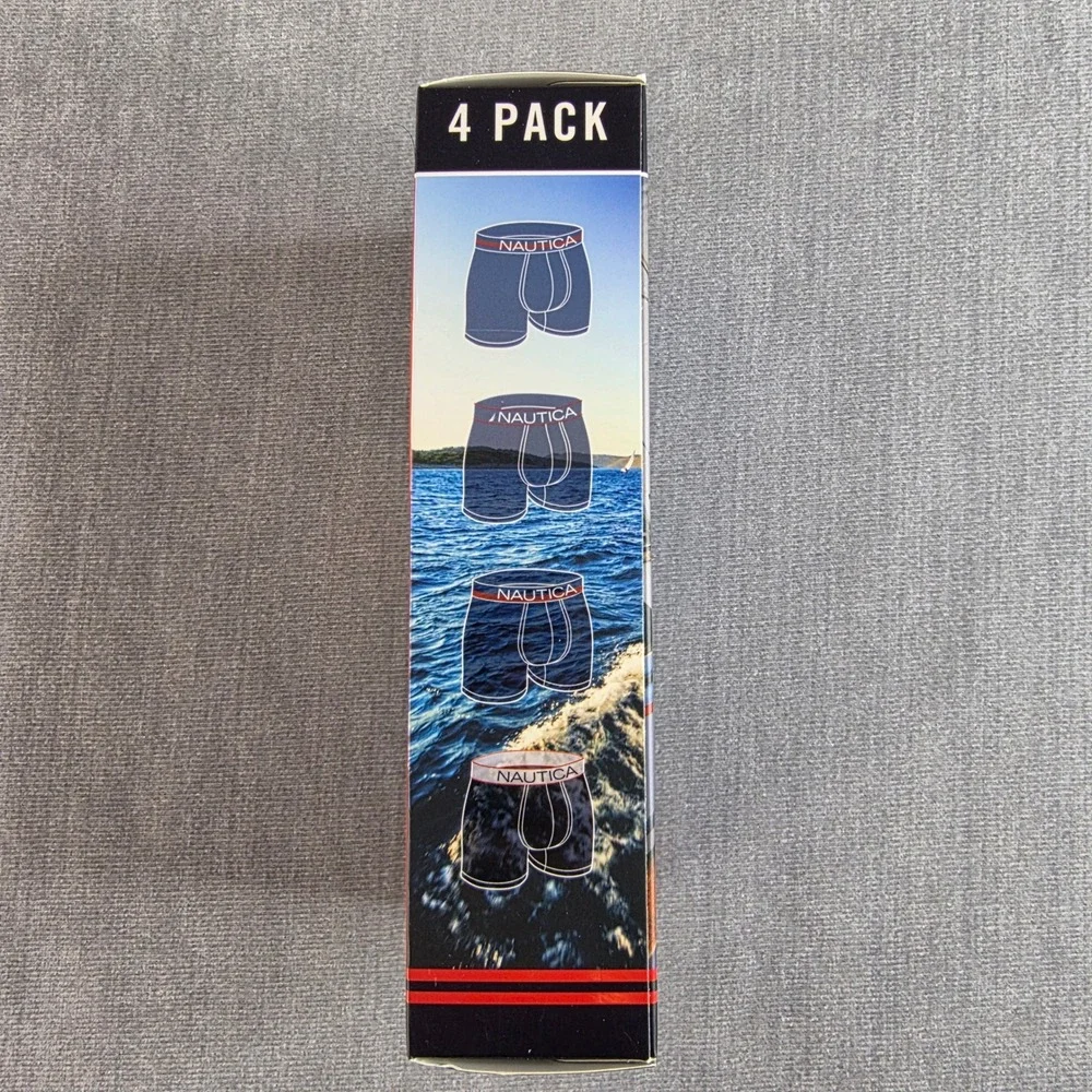 Nautica‎ Boxer Briefs Mens M Multicolor NEW 4 Pack 5