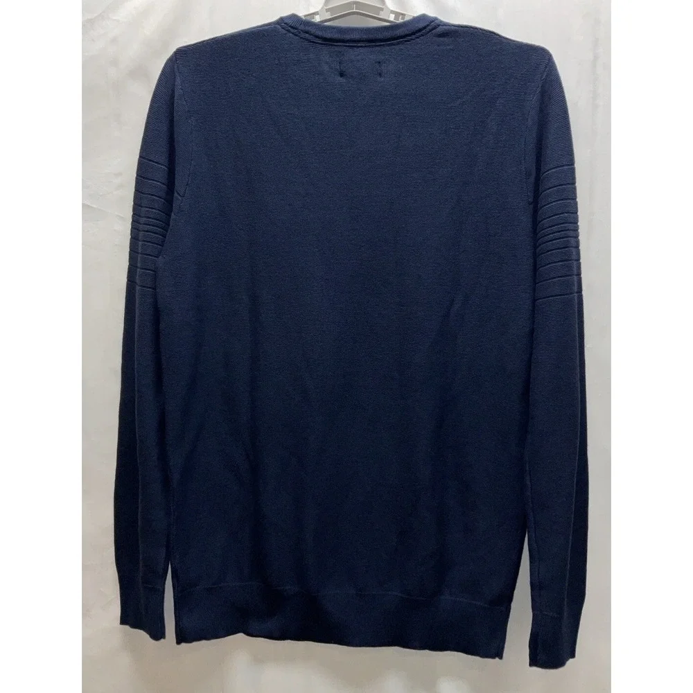 NWT‎ Men's Shaquille O'Neal Big & Tall Crew Neck Sweater Navy Blue XLT
