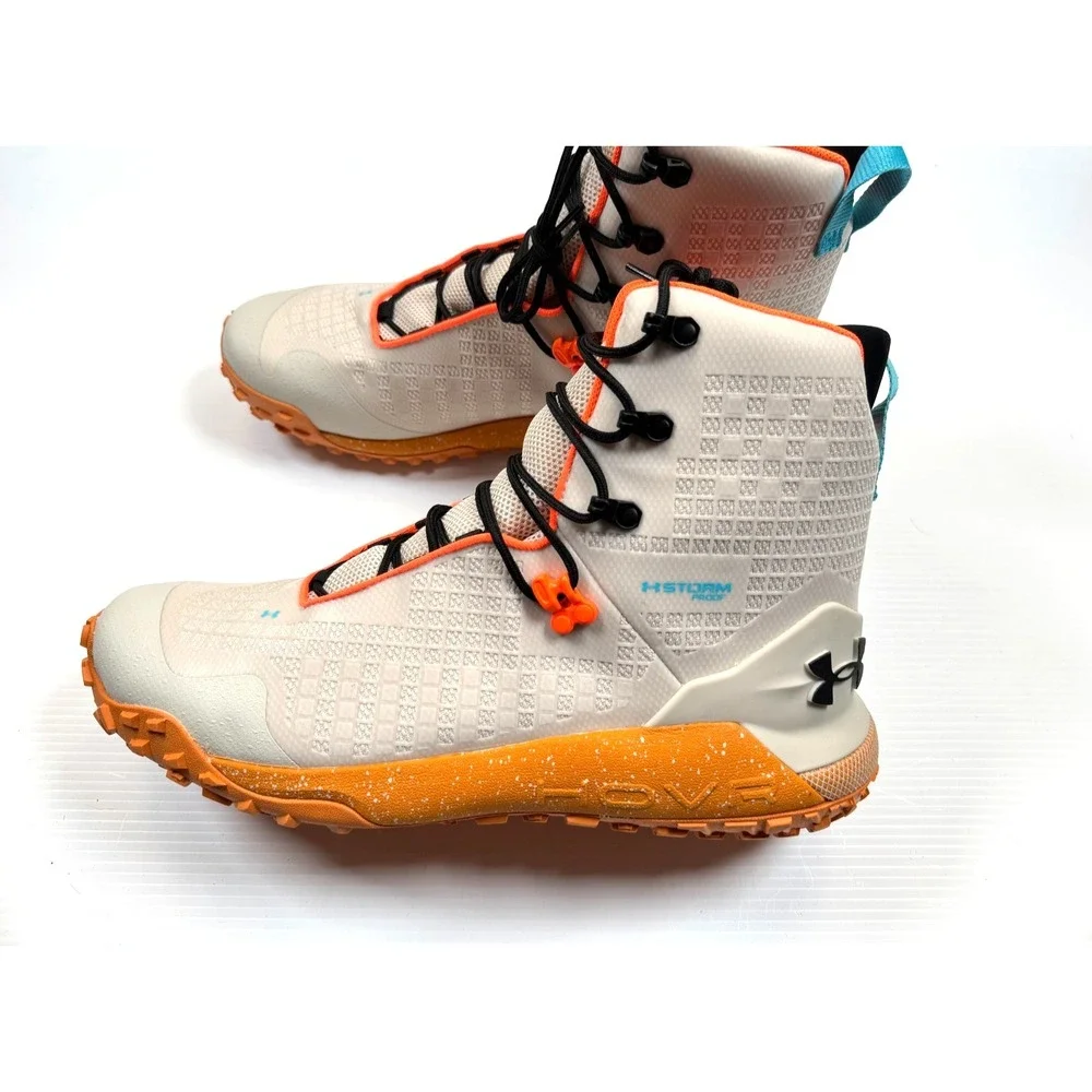 Under Armour HOVR Dawn 2.0 Boots Men's 13 NWOB Storm Waterproof Lace‎ Up Orange