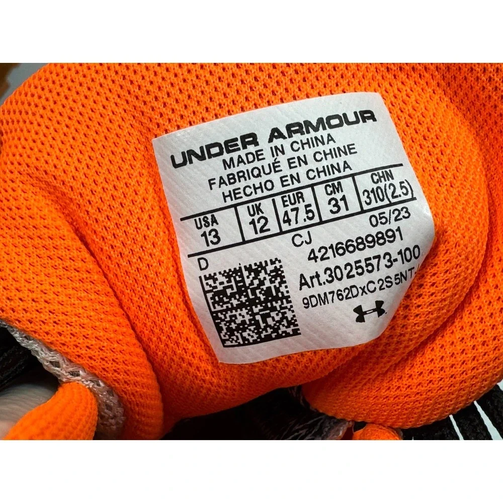Under Armour HOVR Dawn 2.0 Boots Men's 13 NWOB Storm Waterproof Lace‎ Up Orange