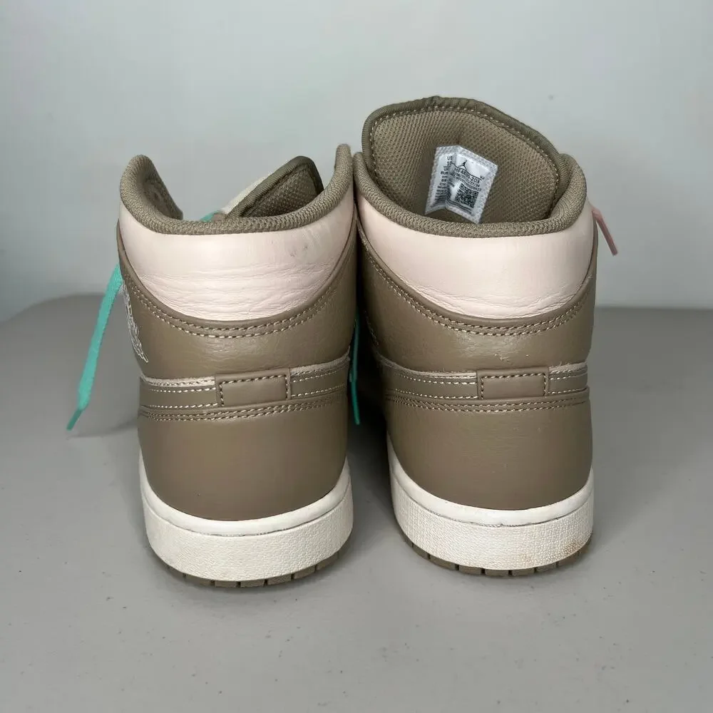 Nike Air Jordan 1 Mid BG Legend Light Brown Tan Khaki Cream Size Mens 10