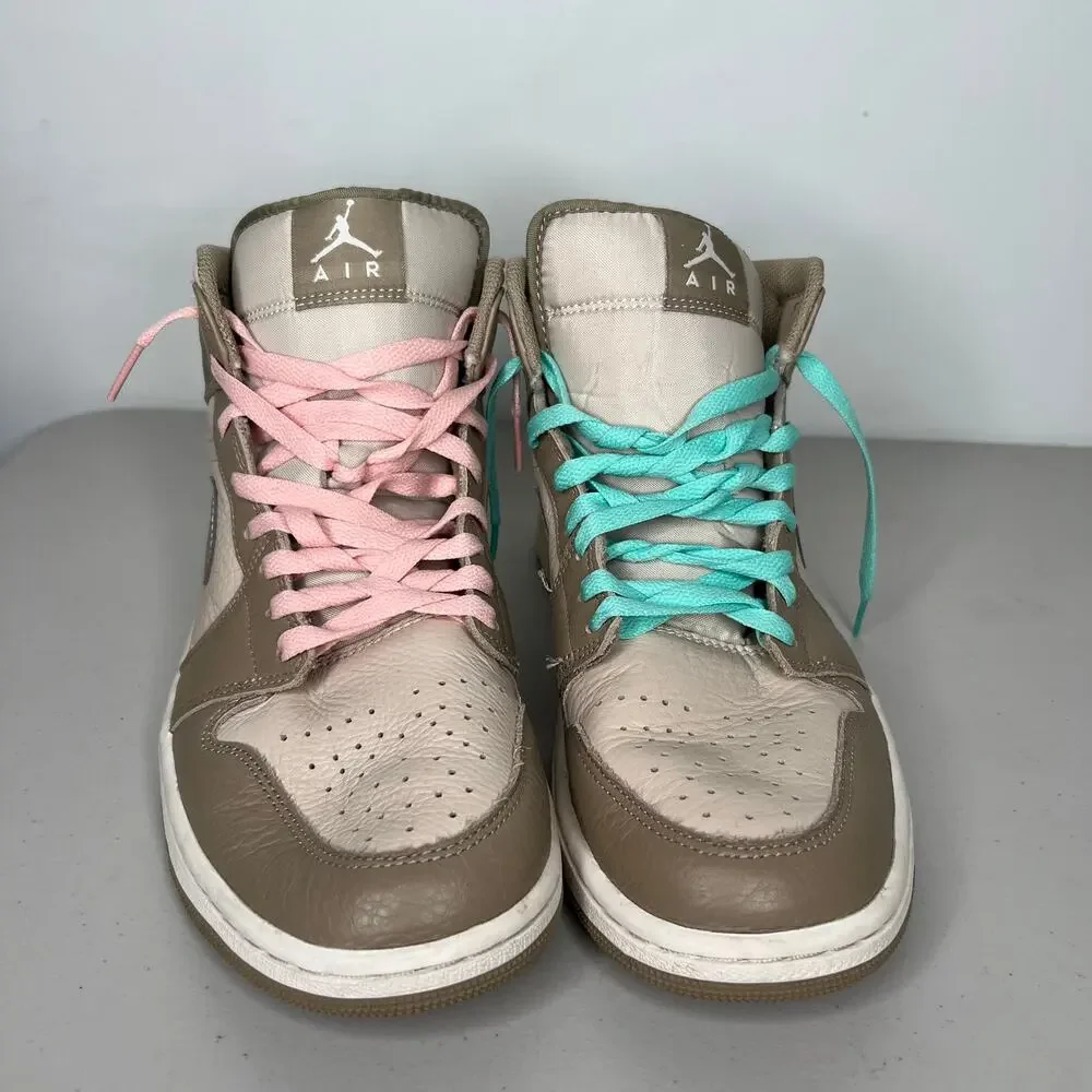 Nike Air Jordan 1 Mid BG Legend Light Brown Tan Khaki Cream Size Mens 10