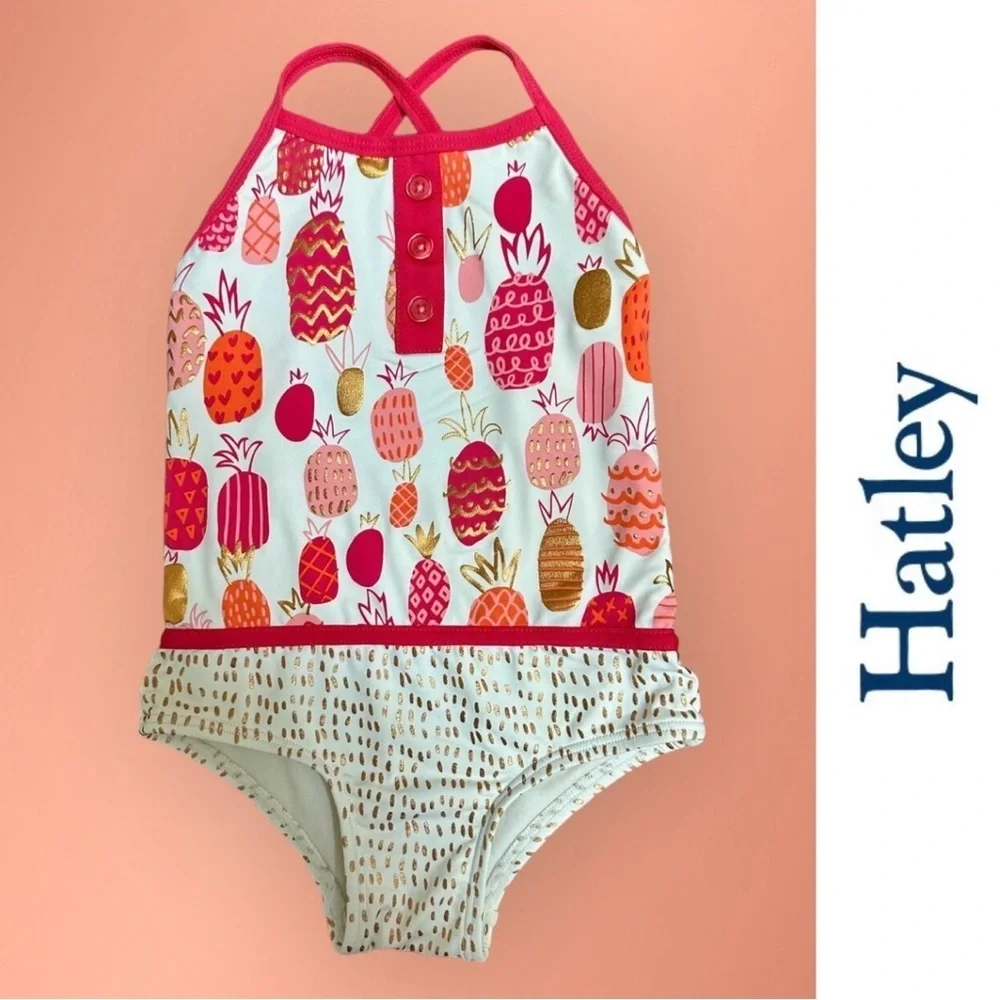 Hatley Pineapple-Printed‎ Swimsuit, Size 3, MSRP $38