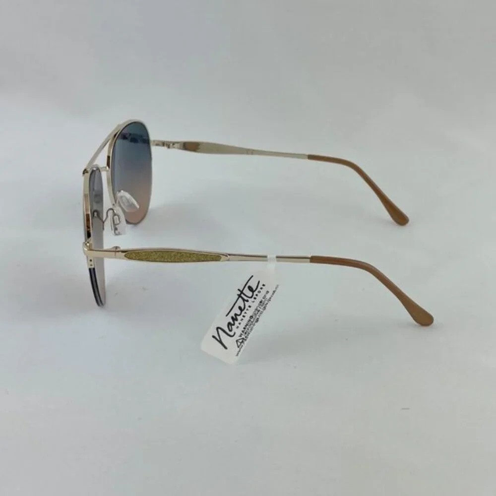 Nannette beige sunglasses glitter