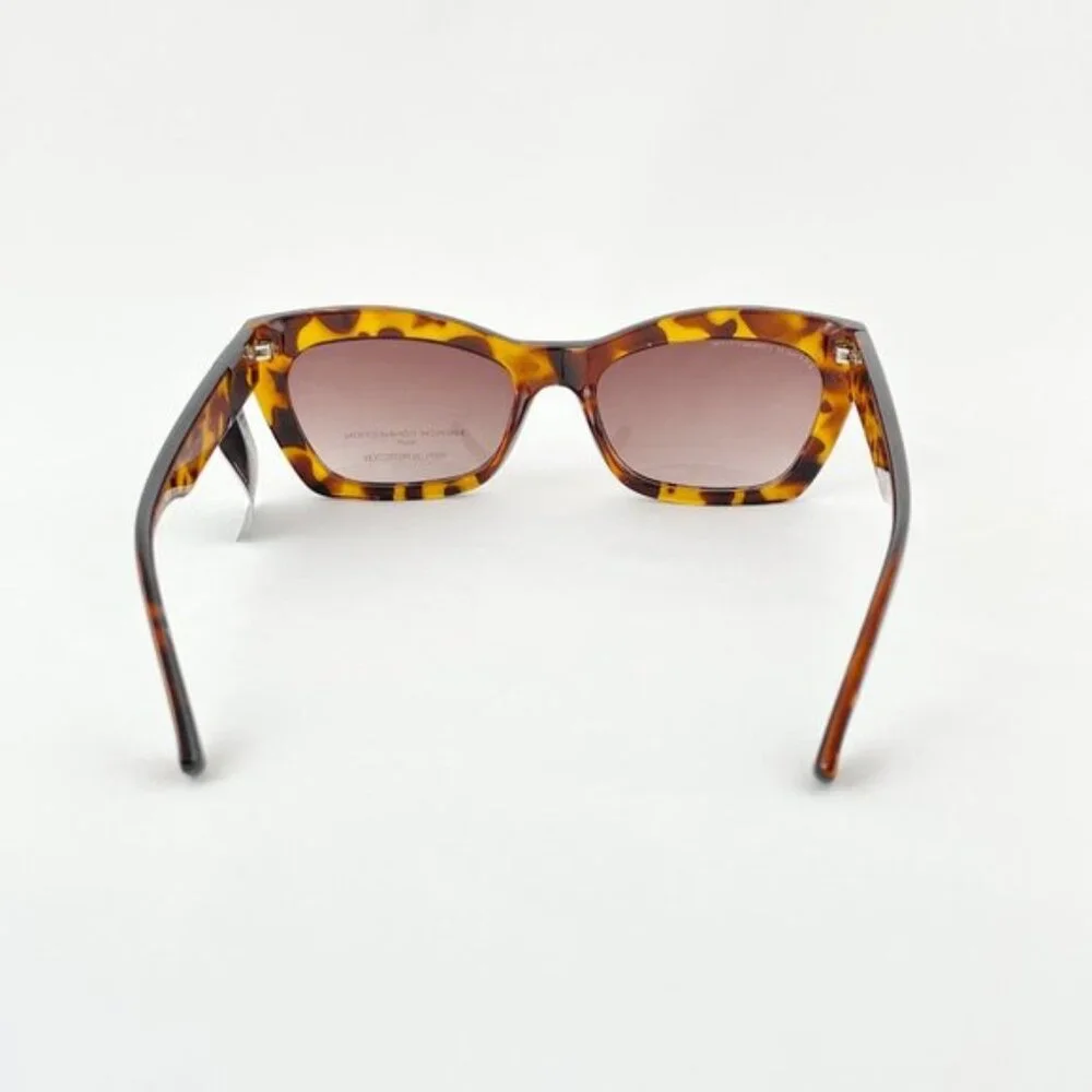 French Connection Cat Eye Sunglasses Havana