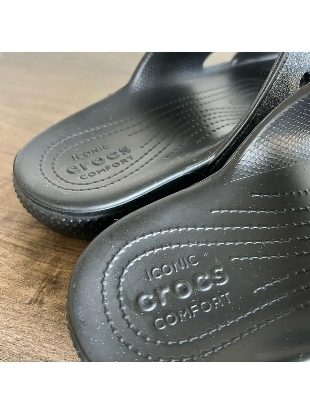 Crocs NEW Men’s Iconic Comfort 2 Strap Glitter II Sandal Size 11 #B1818