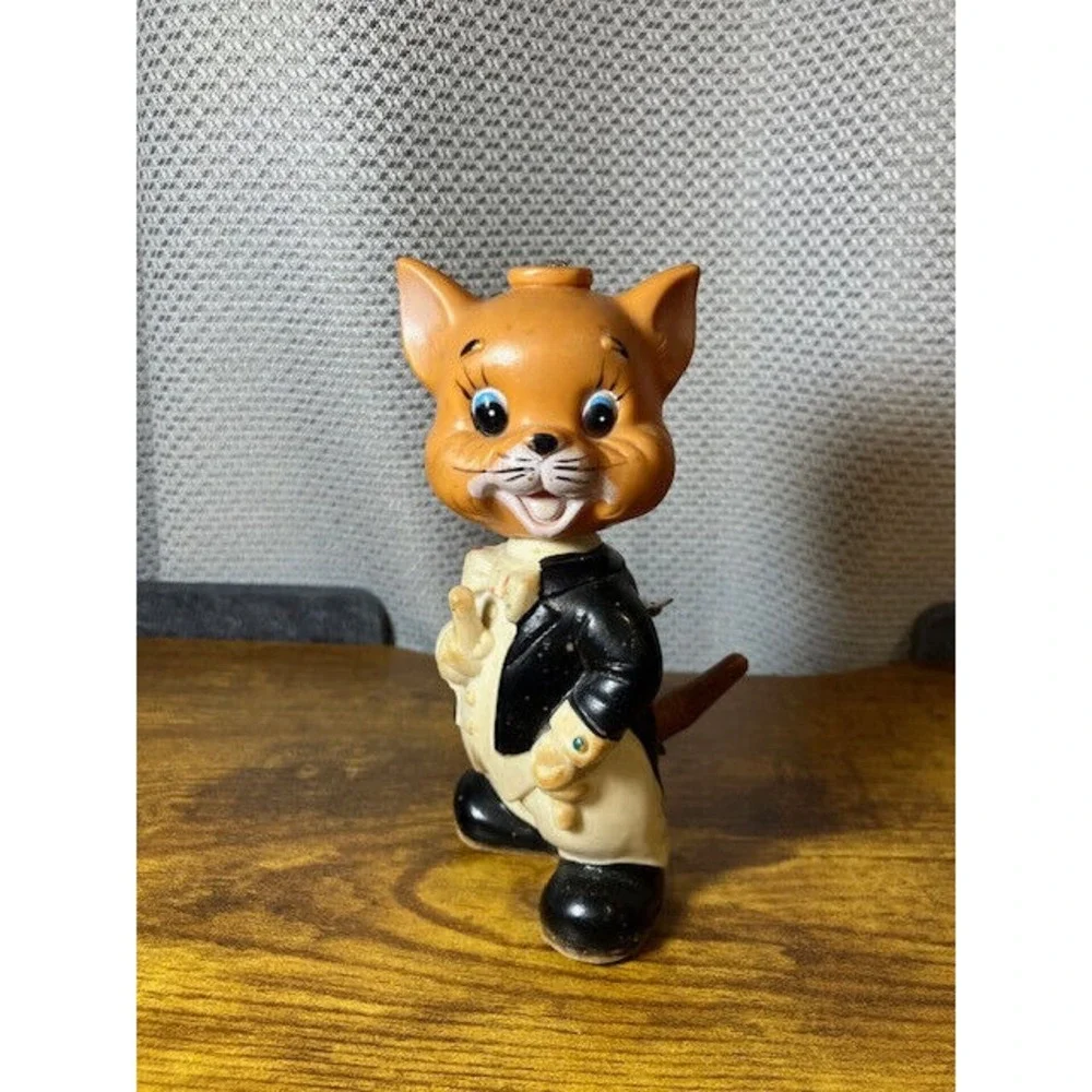 Vintage Wiggle Waggle‎ Cat Wind-Up Toy by Alps Made in Japan Works 6