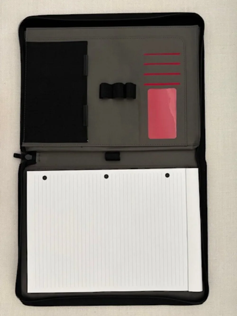 Wenger Swiss Army Black Portfolio with Zipper Closure