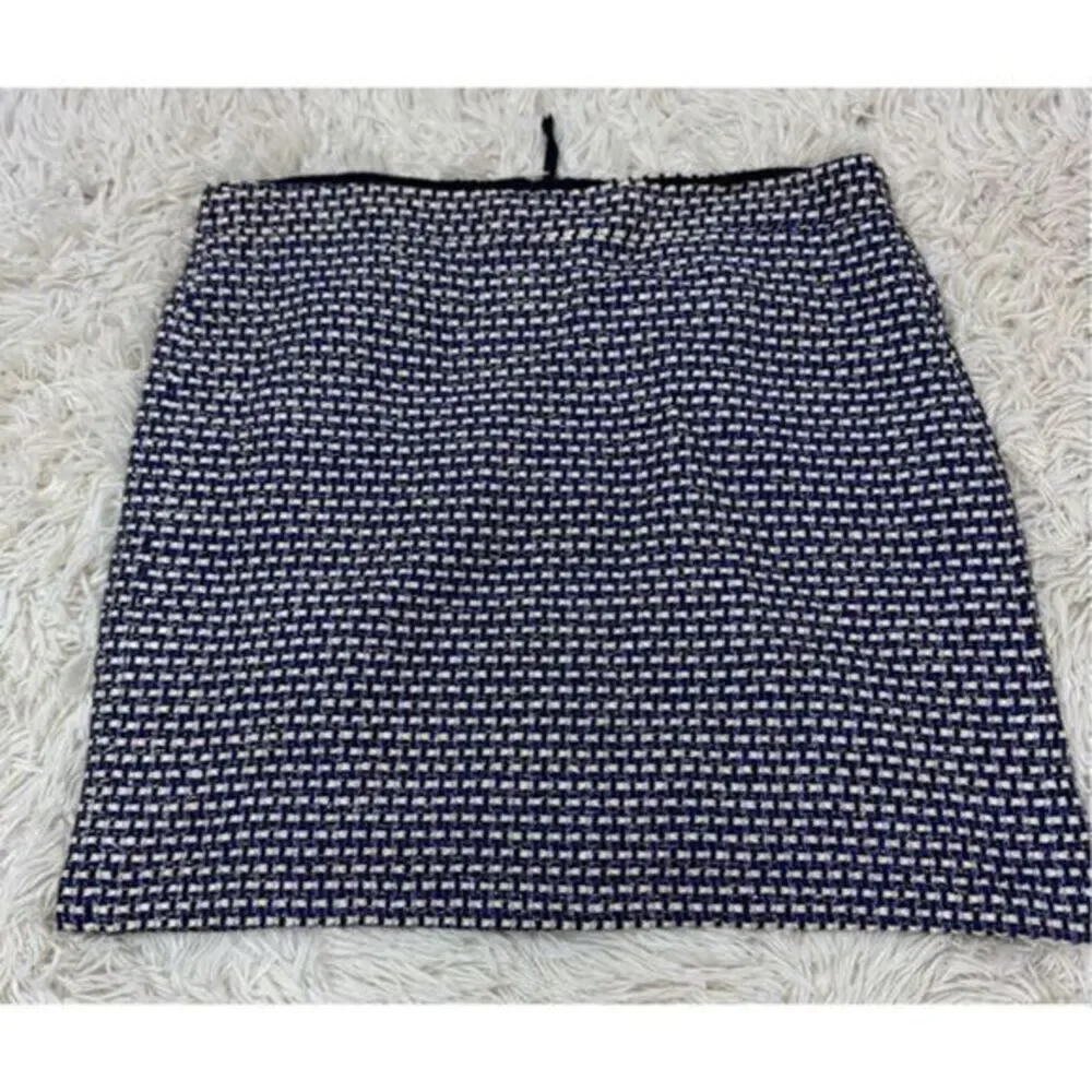 EUC Purple, Gold, Black & Cream Checkered Mini Silk Skirt by J. Crew size 8