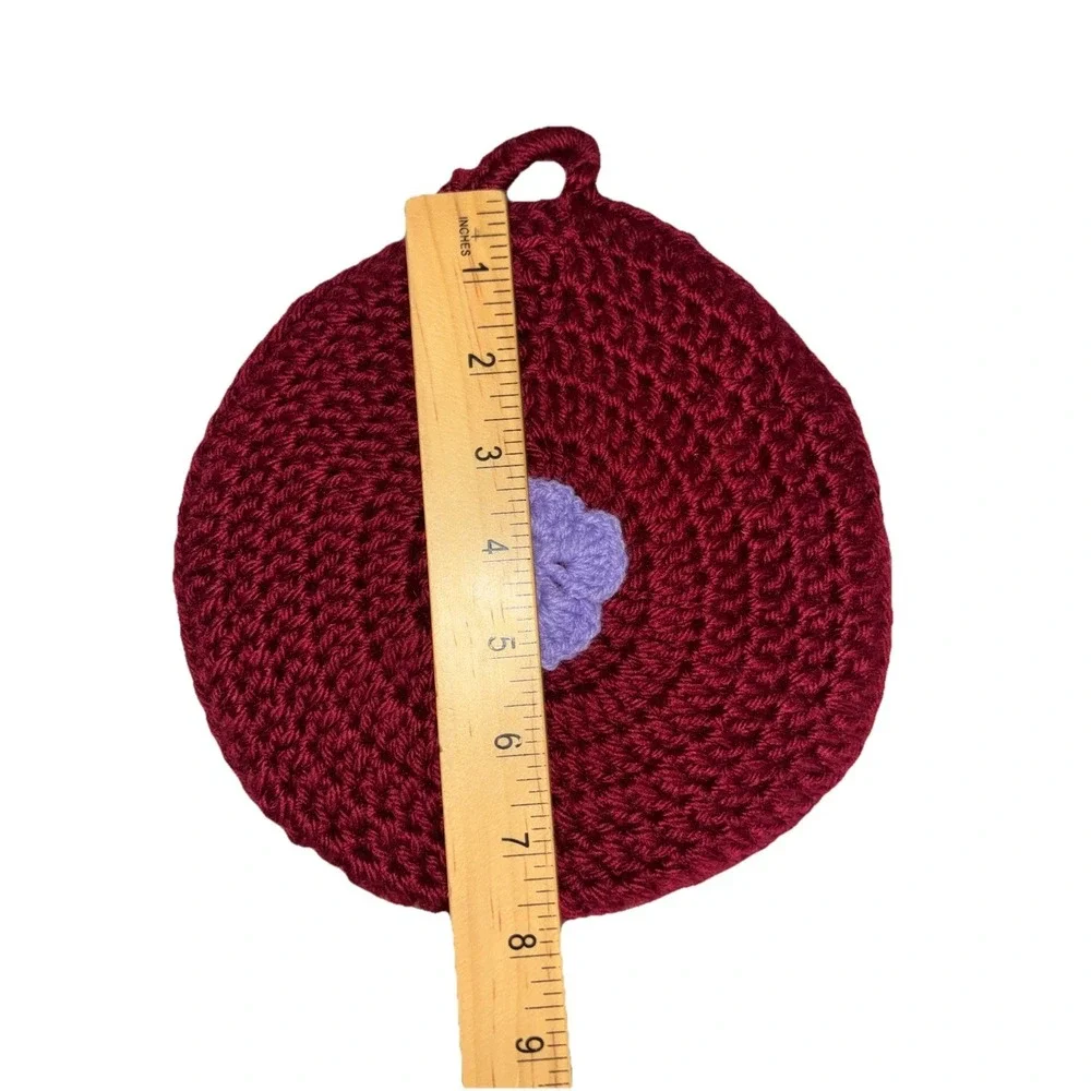 Handmade Trivet Hot Pad Pot Holder Crochet Decor Handmade (2) NEW