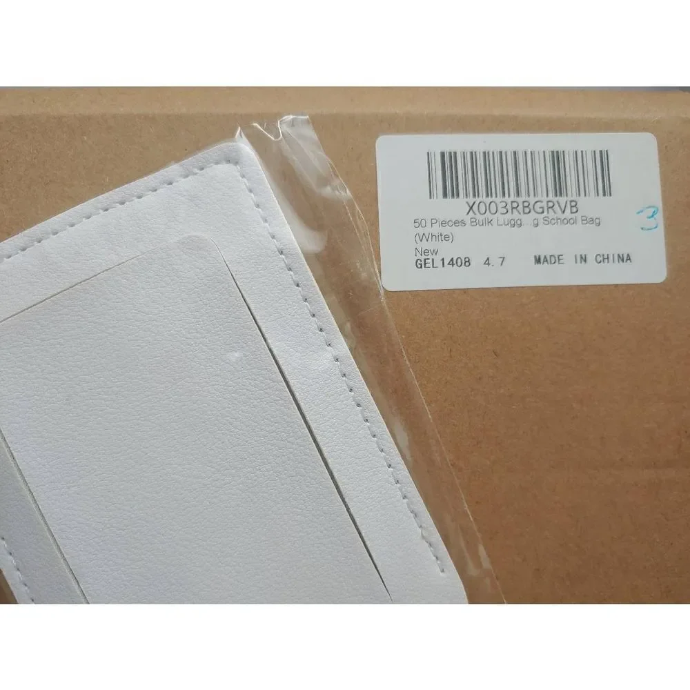50 Pieces White Luggage Tags