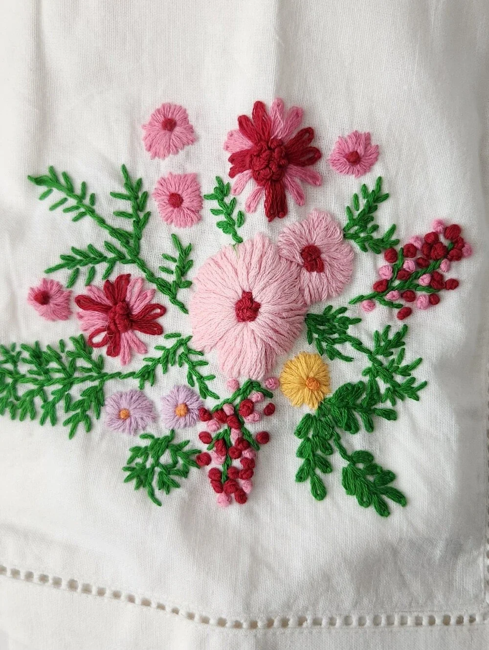 Sur la Table Jardin Floral Embroidered Napkins - Set of 4 - New