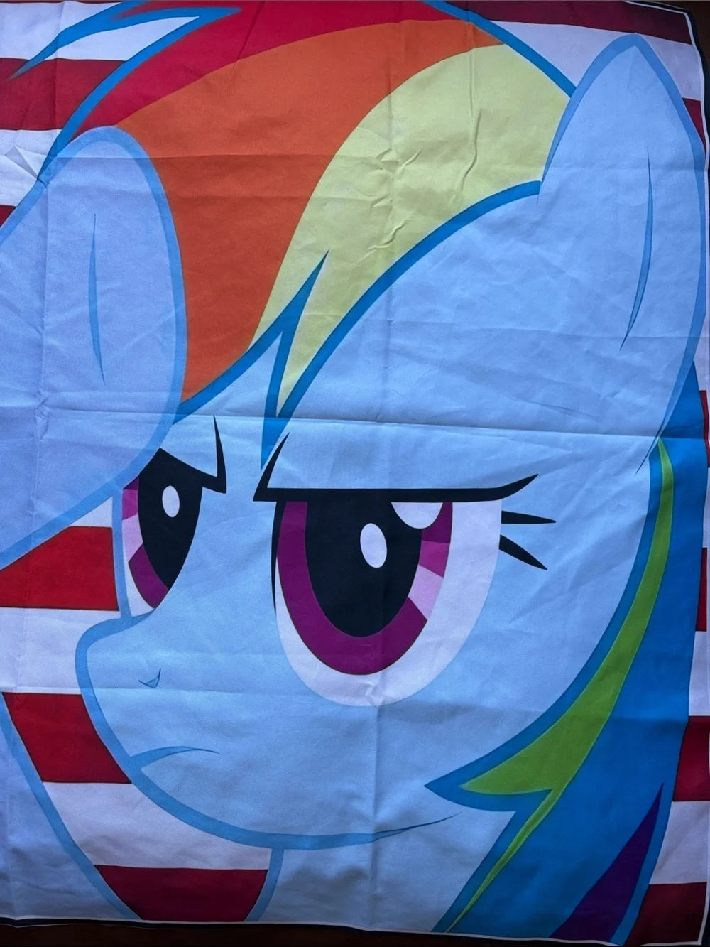 My Little Pony Rainbow Dash American Flag Wall Tapestry - Blue