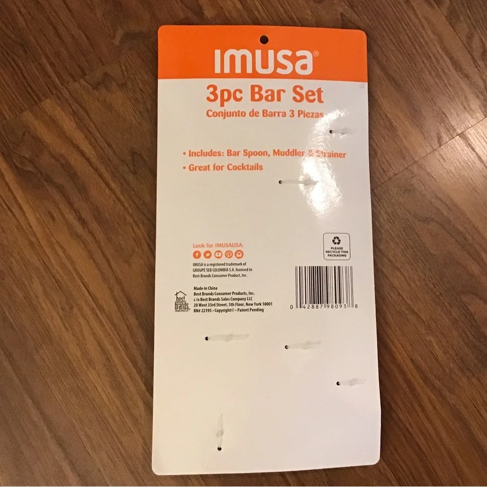 Imusa 3 pc bar set