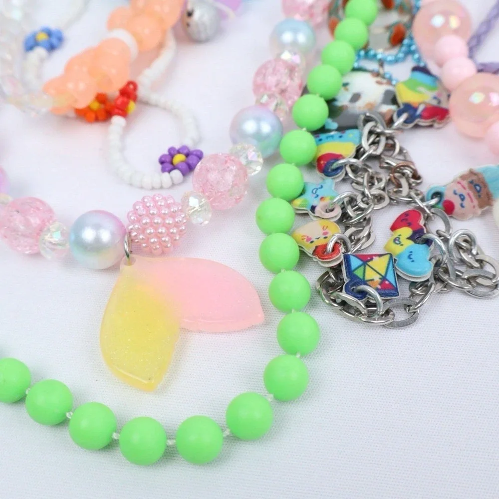 Little Girls Wearable Dress‎ Up Jewelry Mixed Lot Hello Kitty Colorful Butterfly