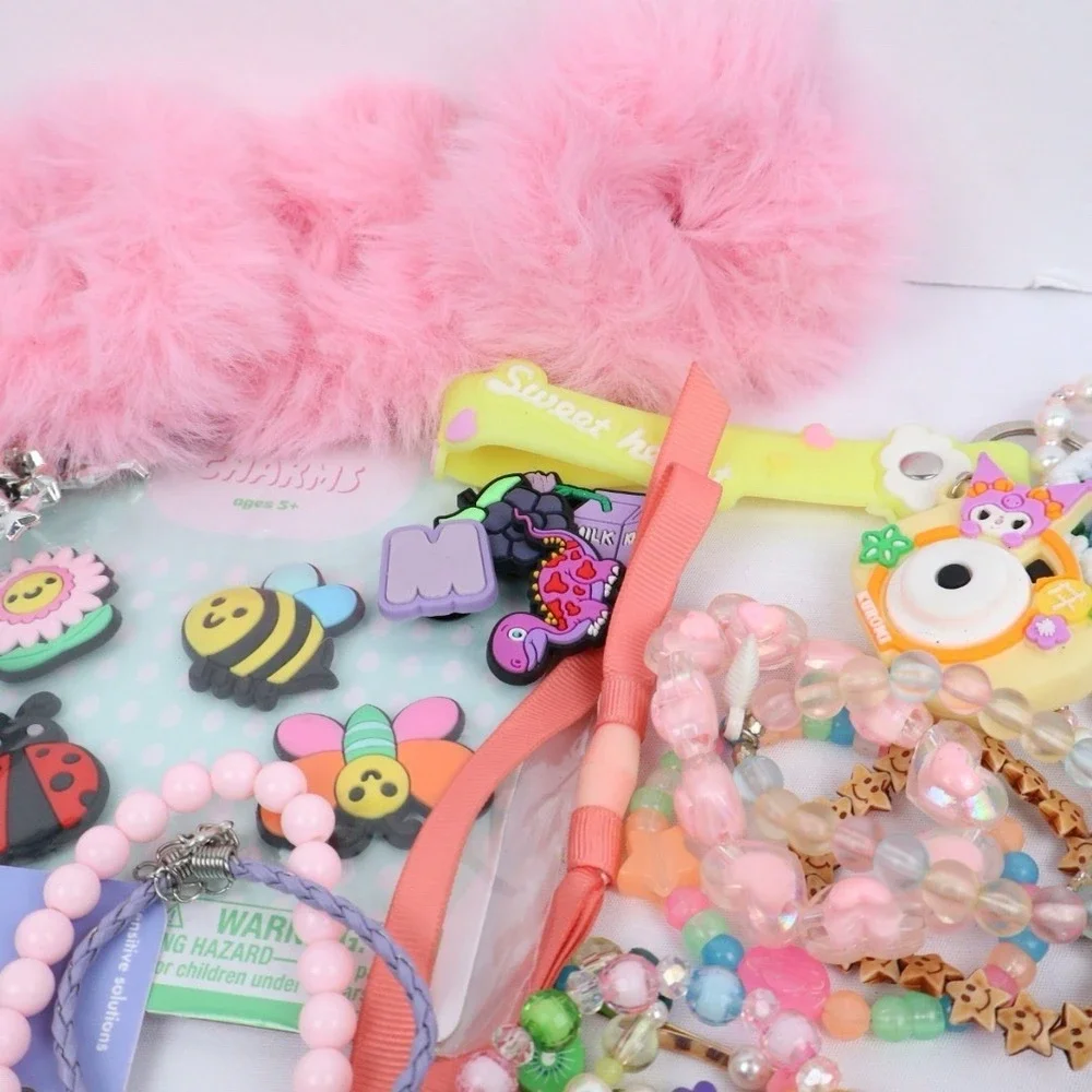 Little Girls Wearable Dress‎ Up Jewelry Mixed Lot Hello Kitty Colorful Butterfly