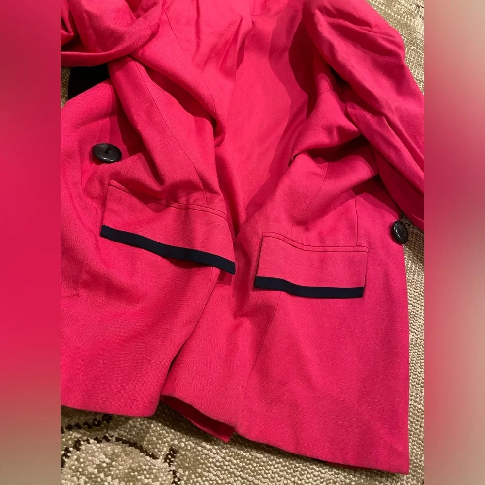 Christian Dior Vintage Blazer in Pink and Navy Size 14