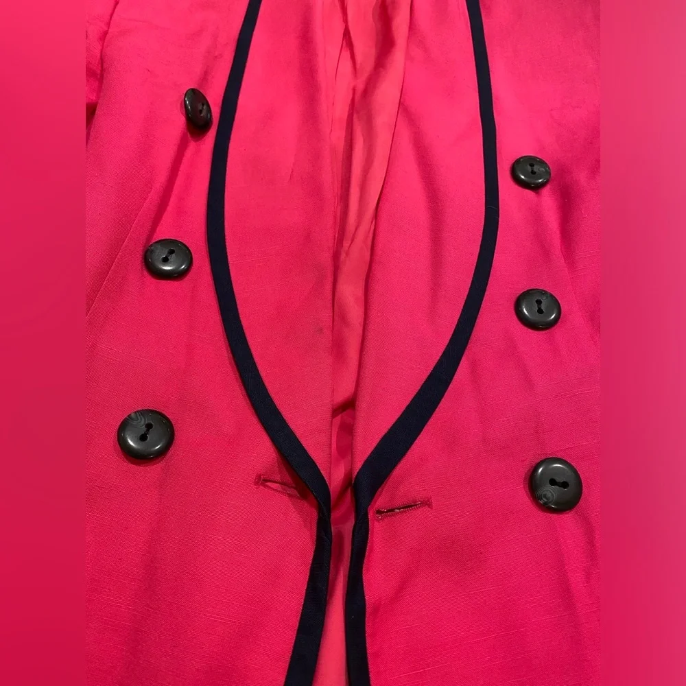Christian Dior Vintage Blazer in Pink and Navy Size 14