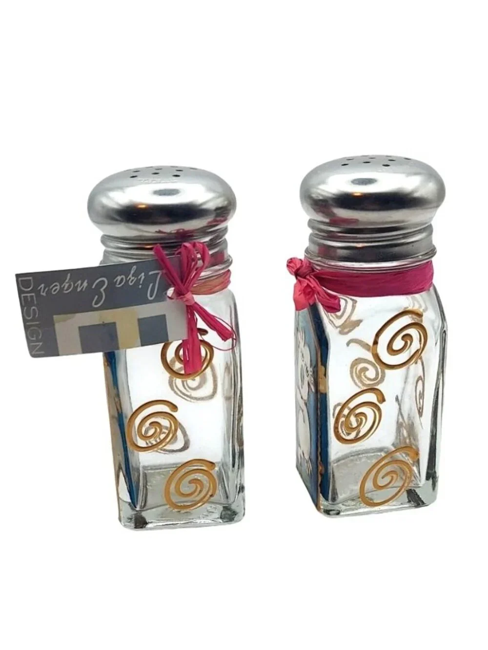 Liza Enger Handpainted Koala Bear Glass Salt & Pepper Shakers Gift Box Australia