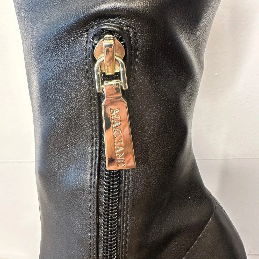 Marciano Guess Belva Black Over The Knee Thigh High Stiletto Boots Womens‎ 8M 38