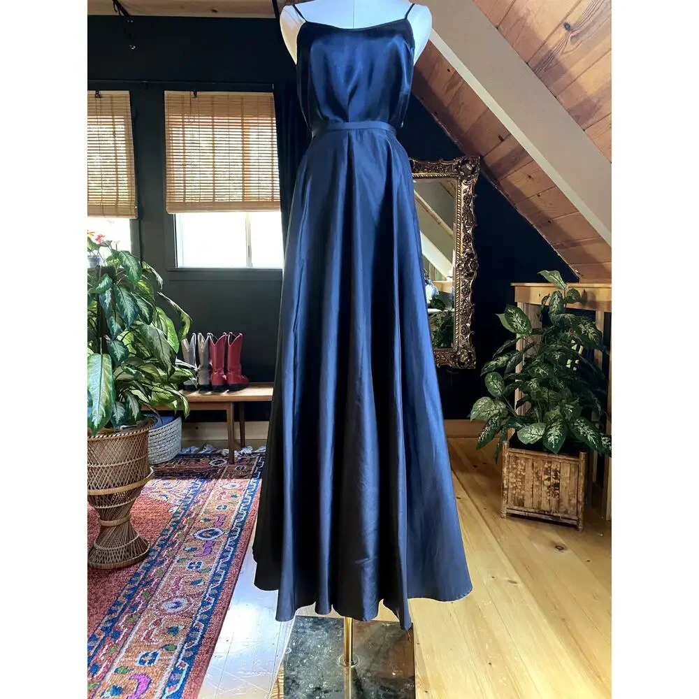 Vintage Skirt Silk Black