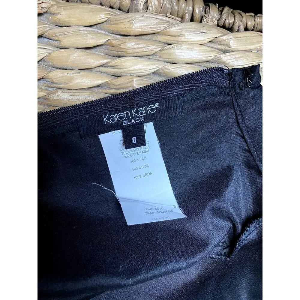 Vintage Skirt Silk Black