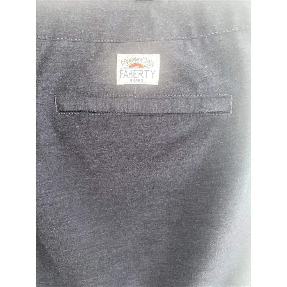 EUC Faherty Shorts Gray All Day Relaxed Drawstring Stretch Lightweight Size 38‎