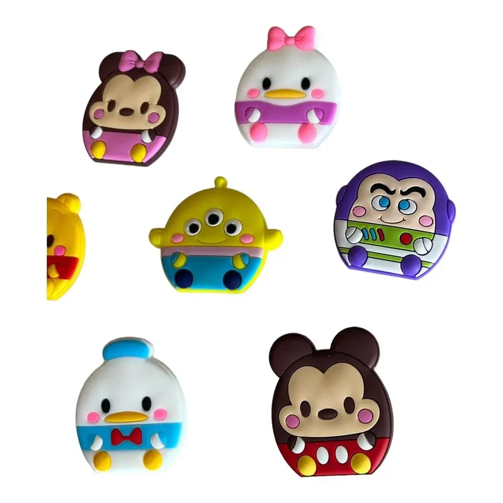 New SHOE CHARMS for Croc Clog Zippers 7PC Mickey Mouse Pooh Bear Buzz Lightyear!