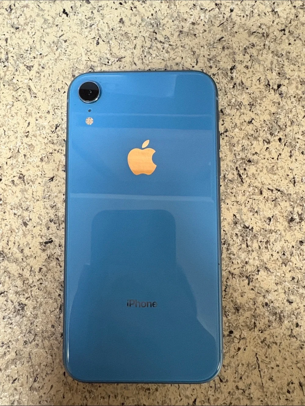 Apple blue iphone