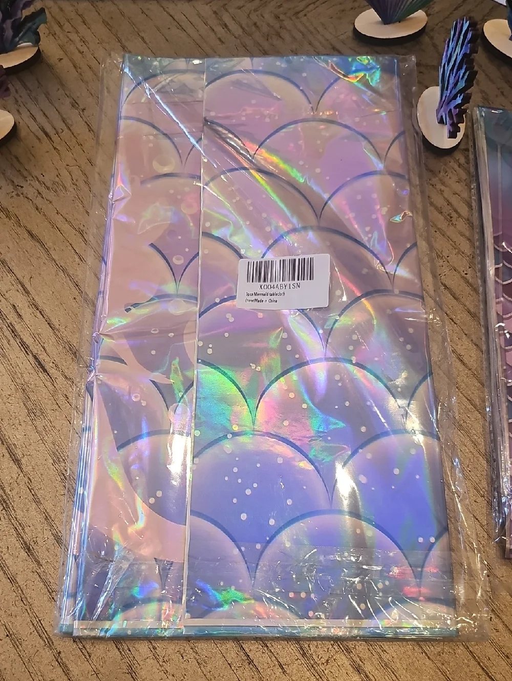 Mermaid Birthday Party Decorations Set - Blue Purple Iridescent