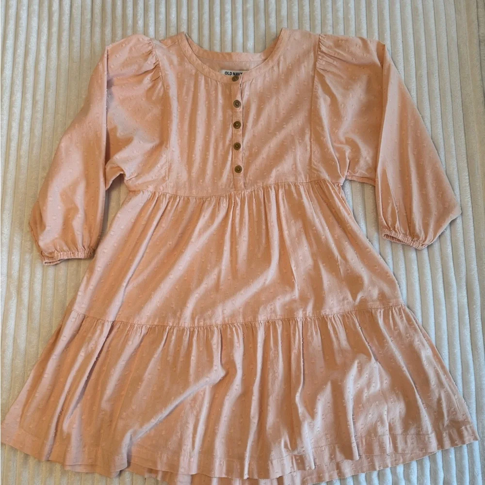 Old Navy Light Pink Kids Dress with Buttons