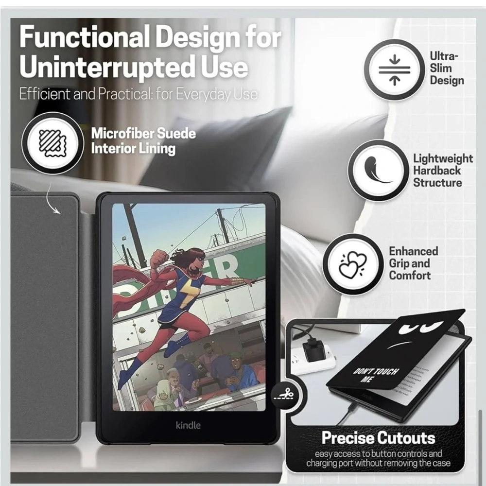 TNP Case For Kindle Paperwhite 12th Generation 2024 / DON’T TOUCH MY KINDLE