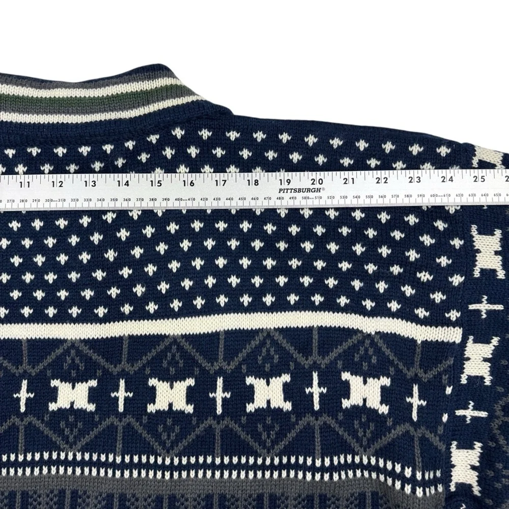 Columbia VTG 90 Sweater Size XL 1/4 Zip Multicolor Geometric Acrylic GrandpaCore