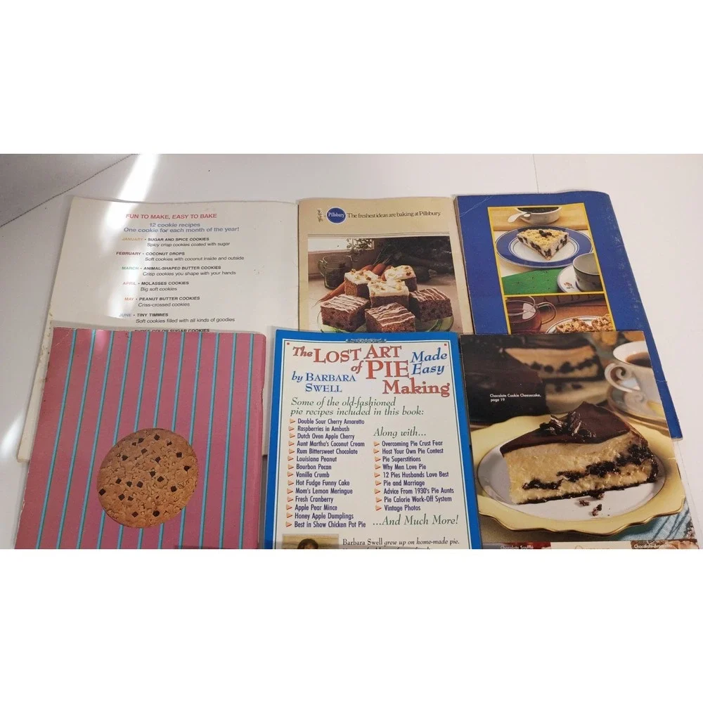 Lot of 11 Dessert Cookbooks Recipe Cook Booklets Paperback, Cookies Nestle Karo