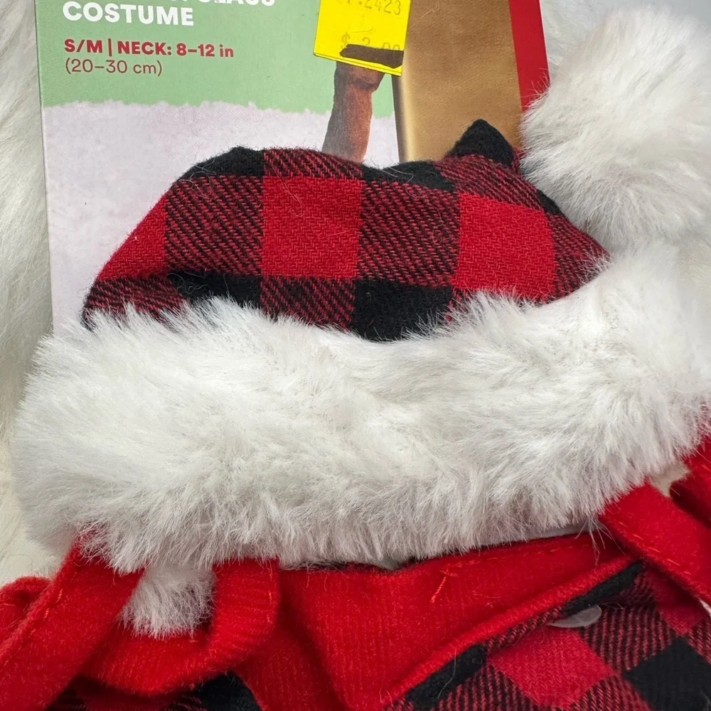 🩷5/$10 Red and Black Plaid Cat Winter Set